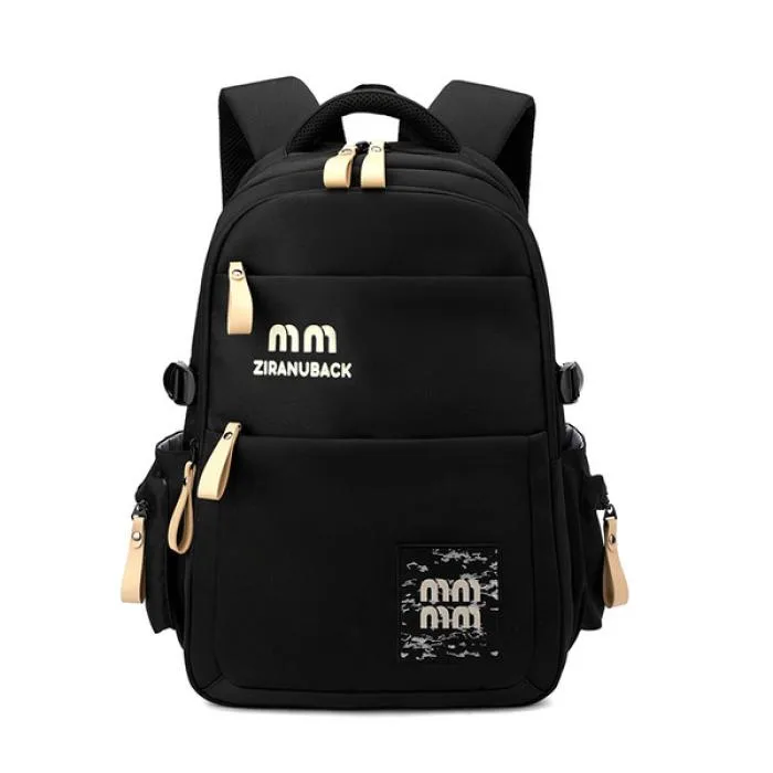 College Cute Large-Capacity Backpacks (Black) - PG SHOP