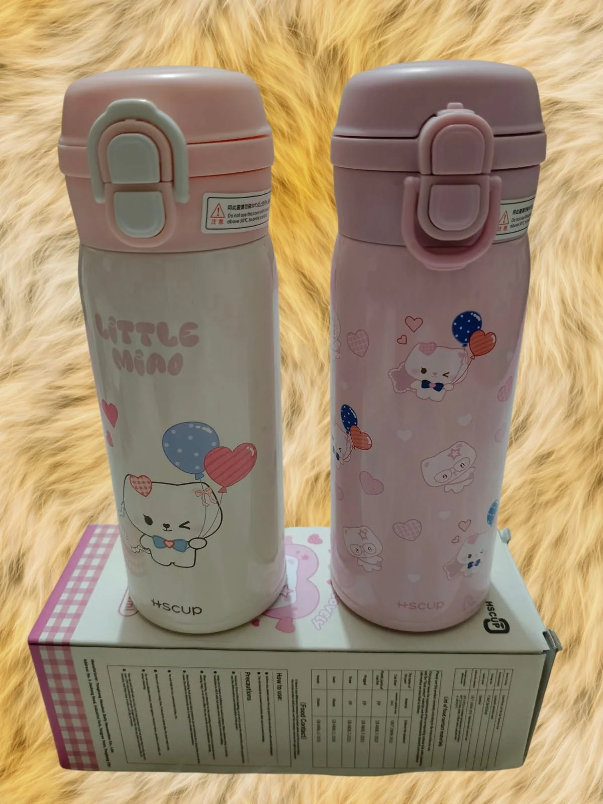 Cute Stainless Steel Vacuum Flask - 320 ML - PG SHOP