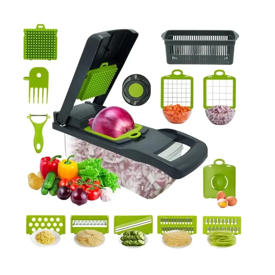 16 Pcs Multifunctional Vegetable Chopper & Slicer - PG SHOP