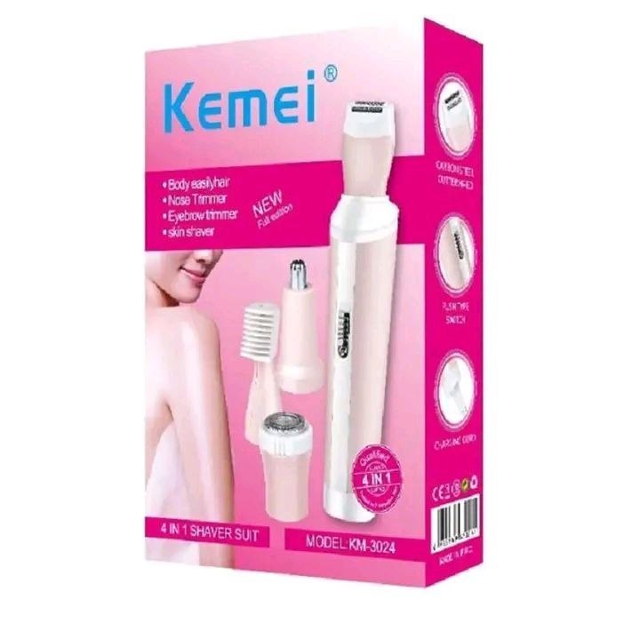 Personal Care, Trimmer Kemei KM-3024 4-in-1 rechargeable lady shaver - PG SHOP