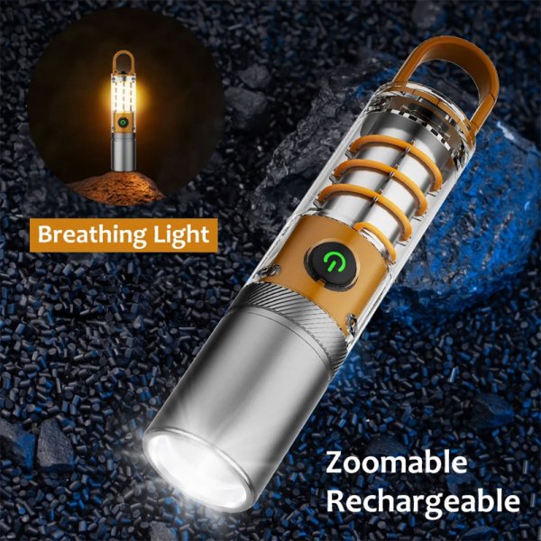 Camping Flashlight X10 Flood Lighting (Rechargeable) - PG SHOP