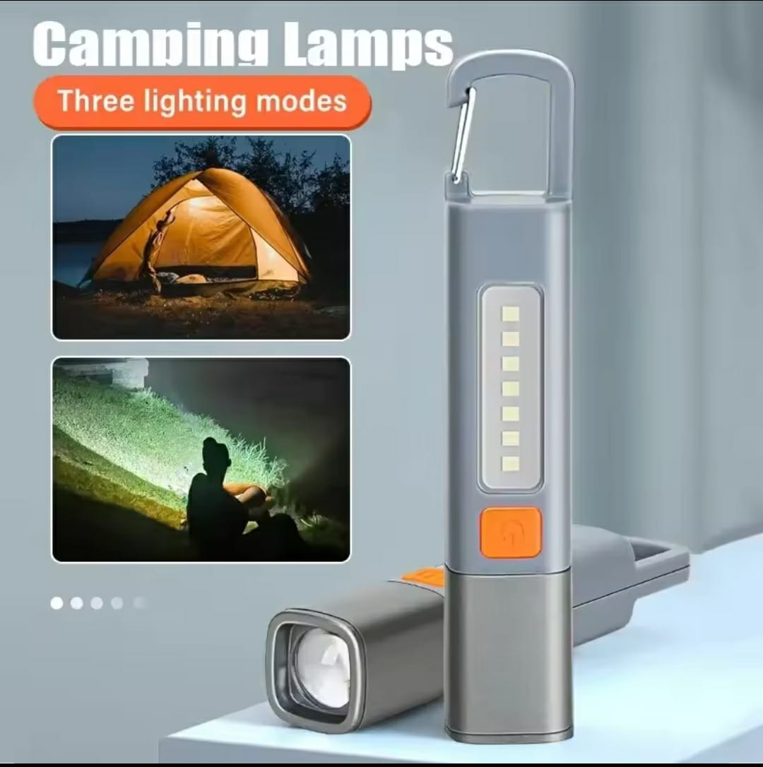 Hot Sale High Power LED Portable Multifunction Cob Zoomable USB Rechargeable Waterproof Mini Light Torch Flashlight - PG SHOP