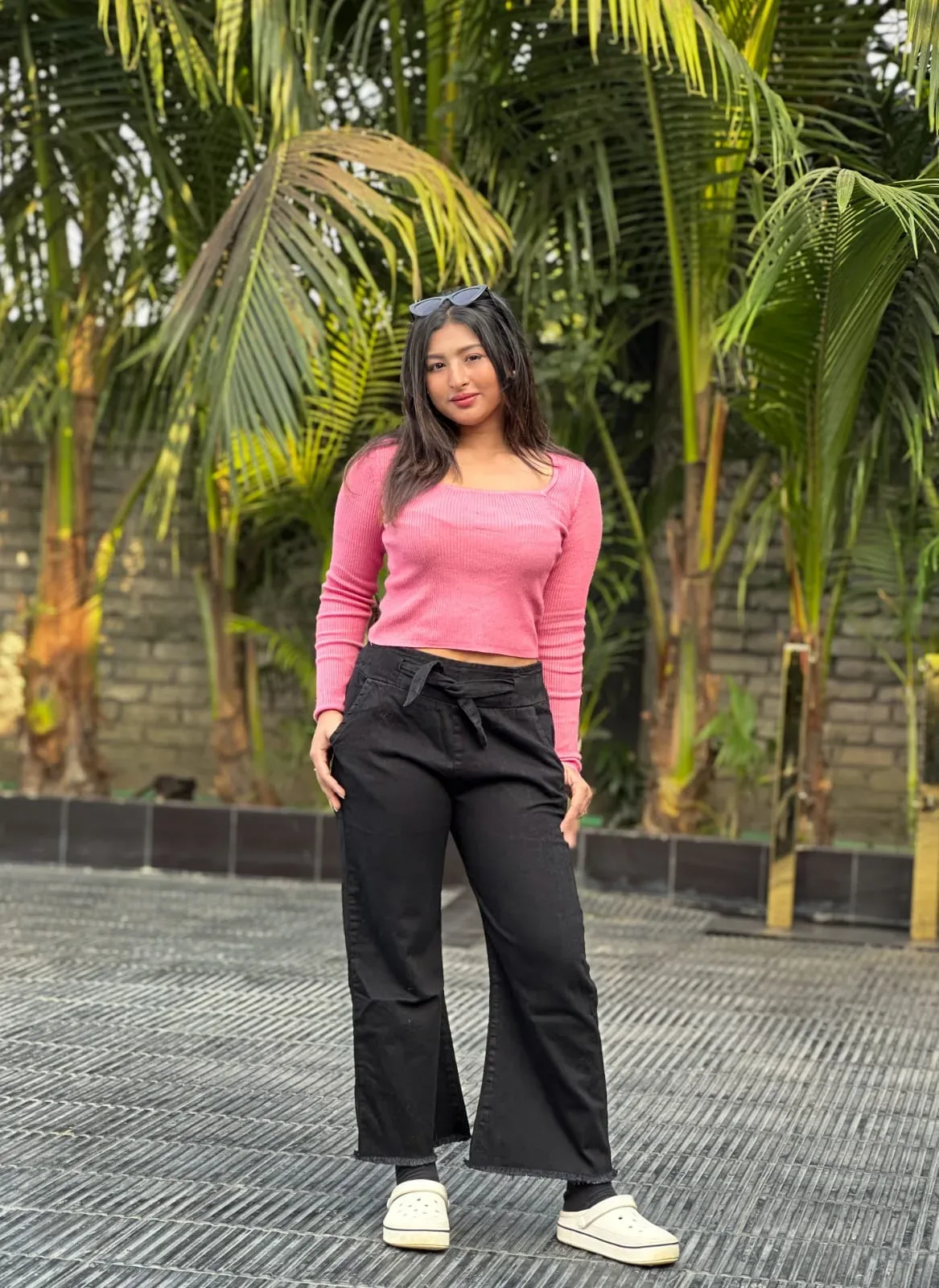 Stylish Women’s Soft Denim Palazzo Pant - 3XXL AND 4XXL - PG SHOP