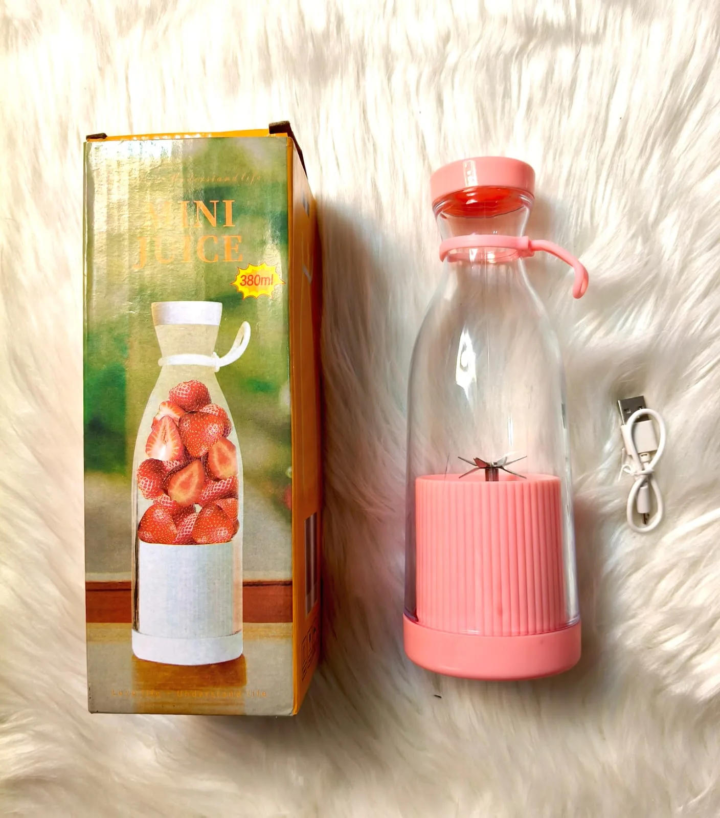 380ML USB Rechargeable Portable Juicer Blender - PG SHOP