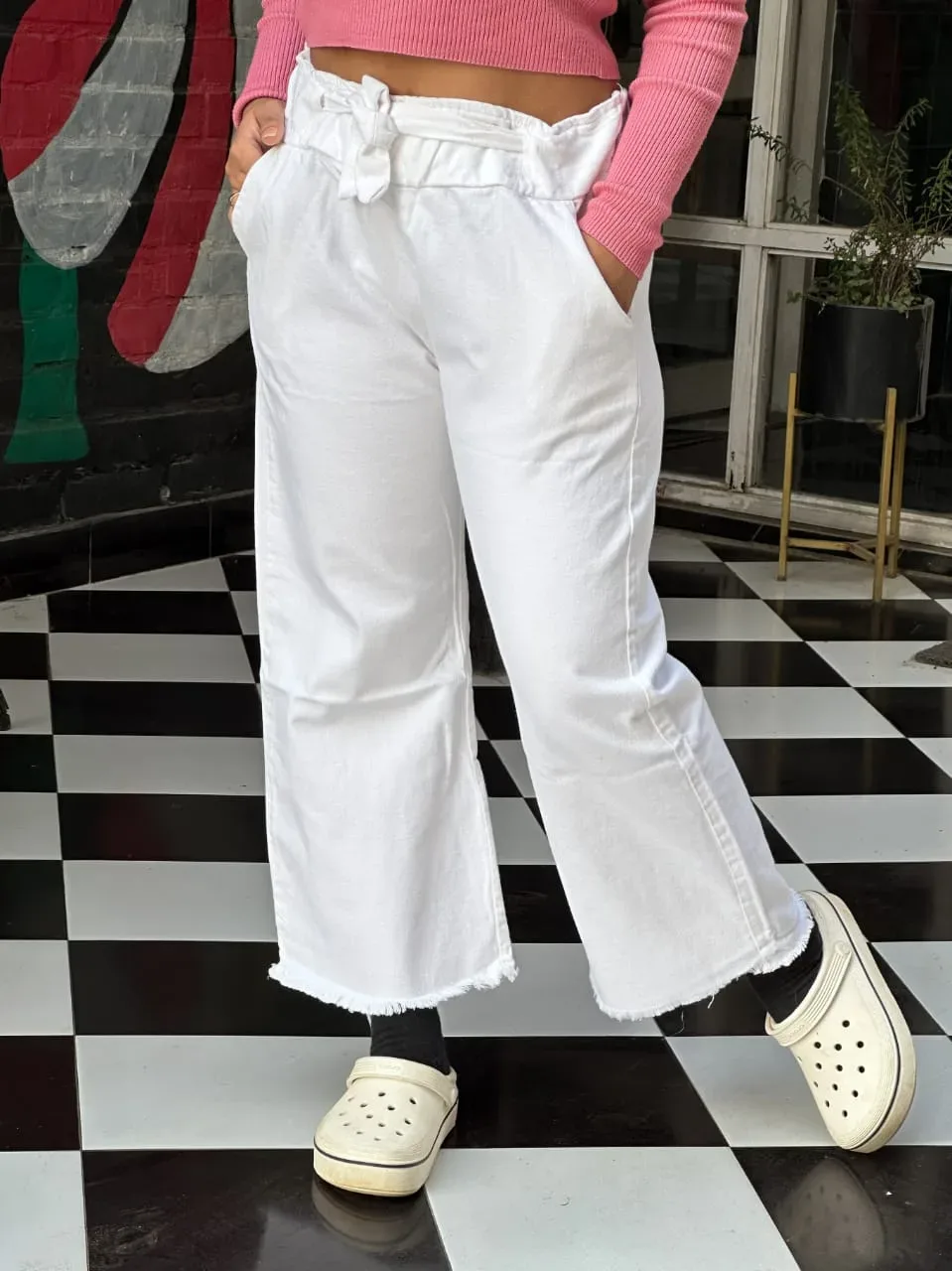 Stylish Women’s Soft Denim Palazzo Pant - 3XXL AND 4XXL - PG SHOP