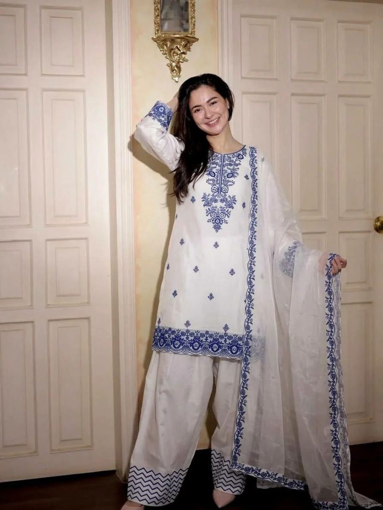 হানিয়া আমির ইন্সপায়ার্ড কটন থ্রি পিস - PG SHOP