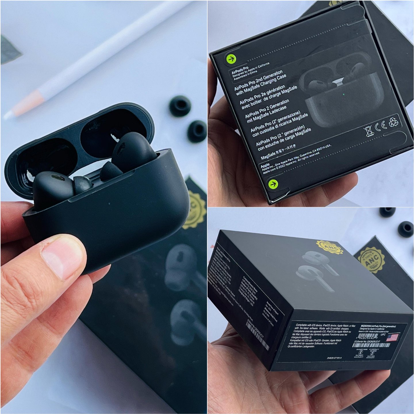 Apple Airbuds Pro 2nd Gen A Grade Master Copy কালো - PG SHOP