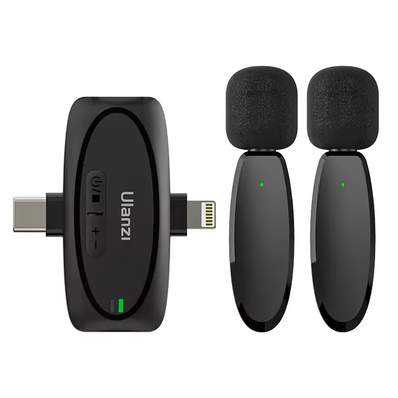 Ulanzi V6 3-in-1 Wireless Lavalier Microphone for iPhone, Android, Tablet & Camera - PG SHOP
