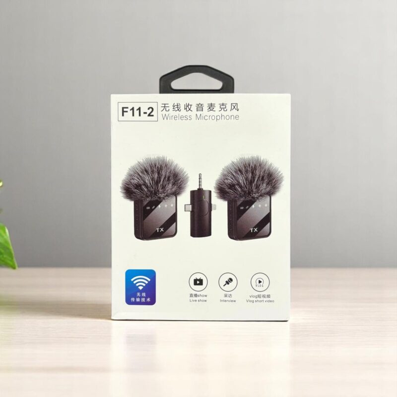 F11 2:1 Wireless Microphone For IPhone , Android and Camera - PG SHOP