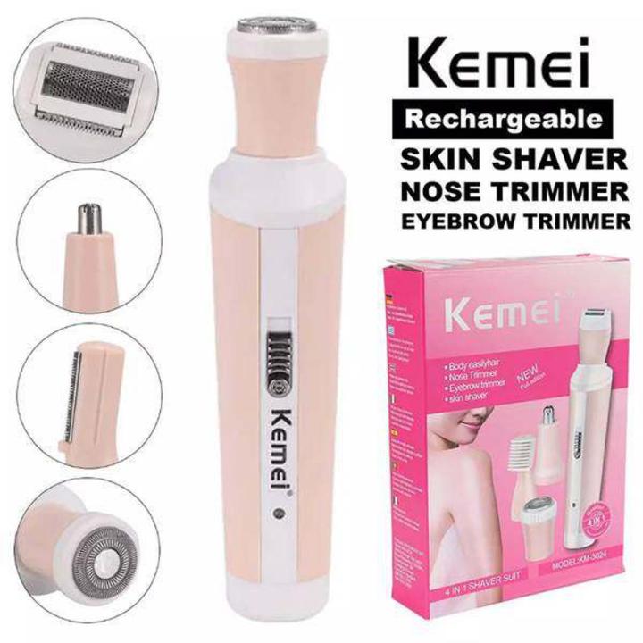 Personal Care, Trimmer Kemei KM-3024 4-in-1 rechargeable lady shaver