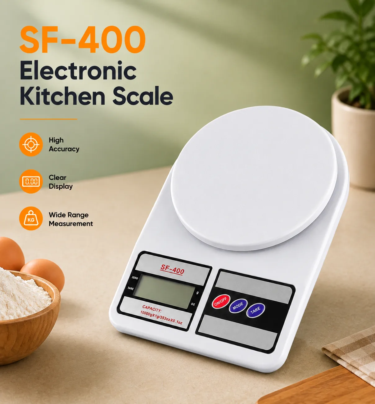 SF-400 Electronic Digital Kitchen Scale - PG SHOP
