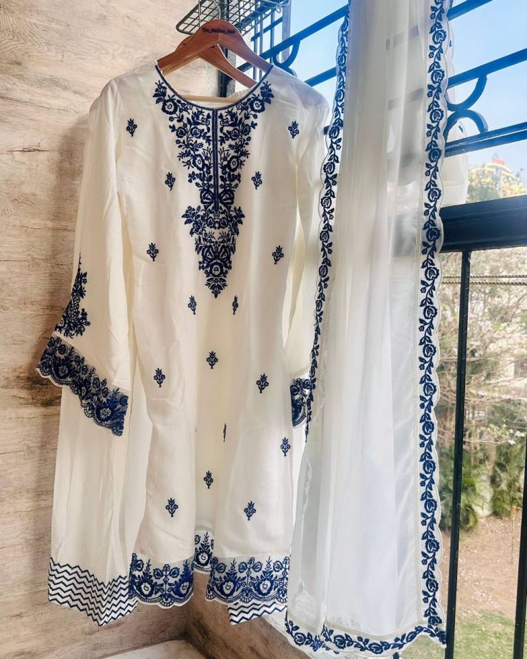 হানিয়া আমির ইন্সপায়ার্ড কটন থ্রি পিস - PG SHOP