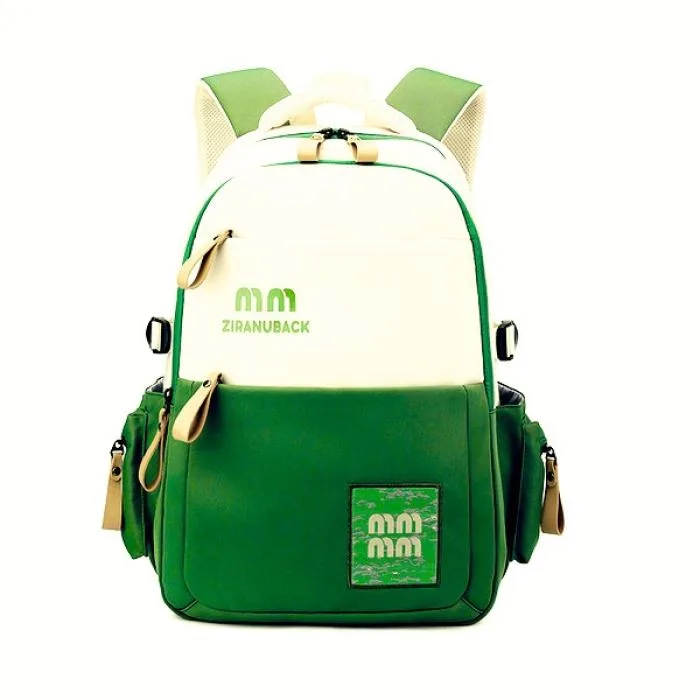 College Cute Large-Capacity Backpacks (Green) - PG SHOP