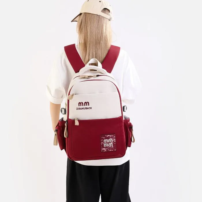 College Cute Large-Capacity Backpacks (Red) - PG SHOP