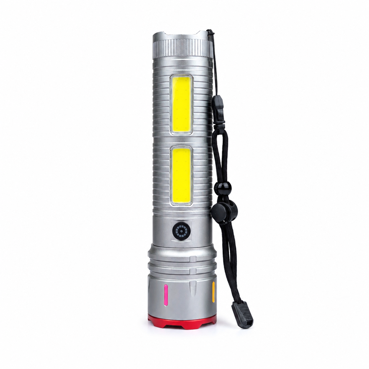 Laser Cannon X03 Metal Tactical Flashlight – High-Power Long-Lasting LED Torch with Built-In Power Bank & Durable Metal Body (8.5 Inch, 445g) - PG SHOP
