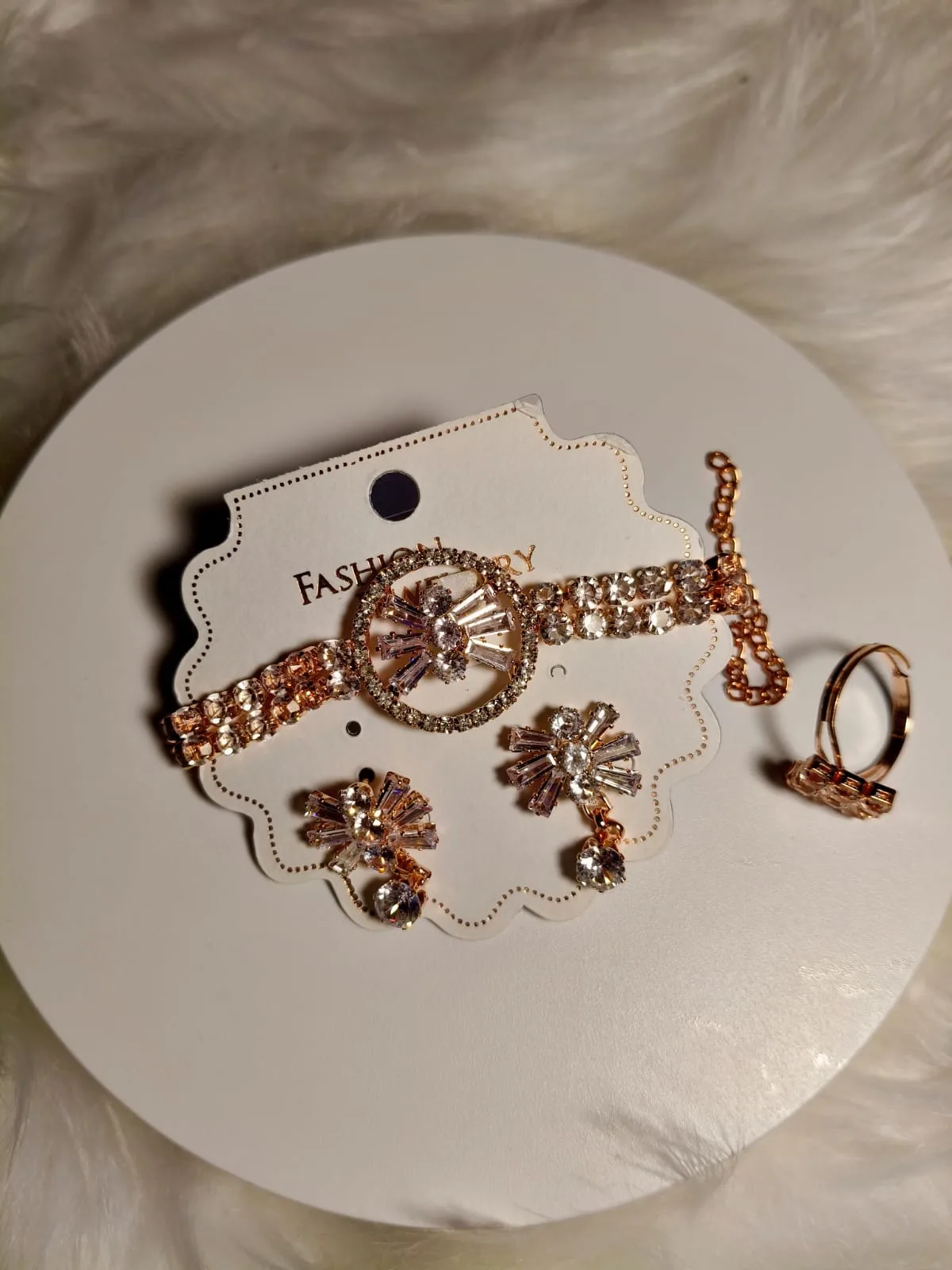 Rose Gold Crystal Elegance Jewelry Set - PG SHOP