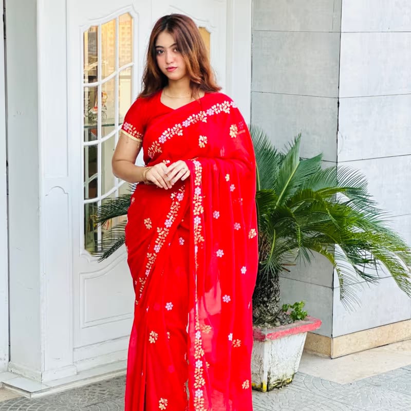 অরিজিনাল ইন্ডিয়ান সফ্ট জর্জেট - PG SHOP
