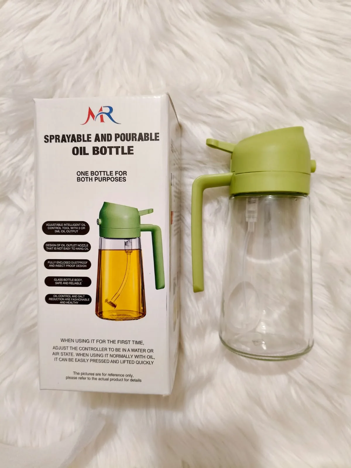 2-in-1 Spray & Pour Glass Oil Bottle - PG SHOP