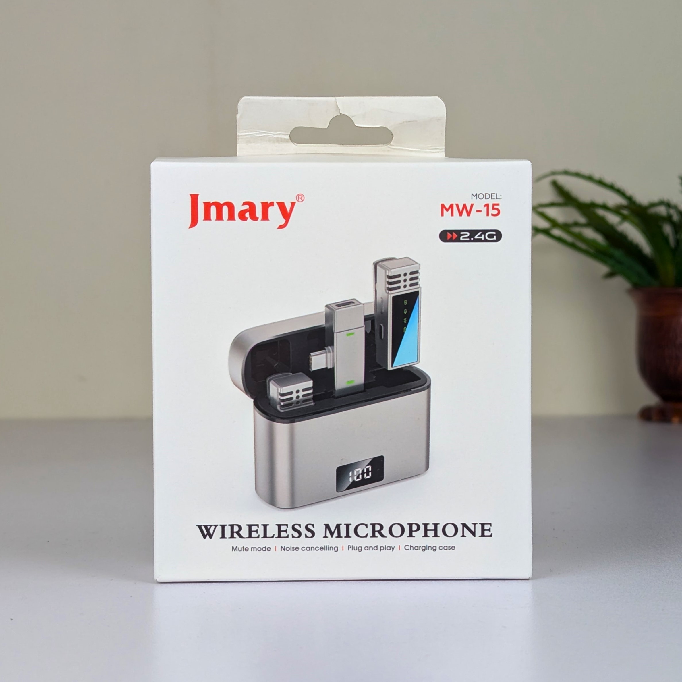 Jmary MW-15 | 2.4G Wireless Microphone For Mobile TYPE-C | Dual Microphone - PG SHOP